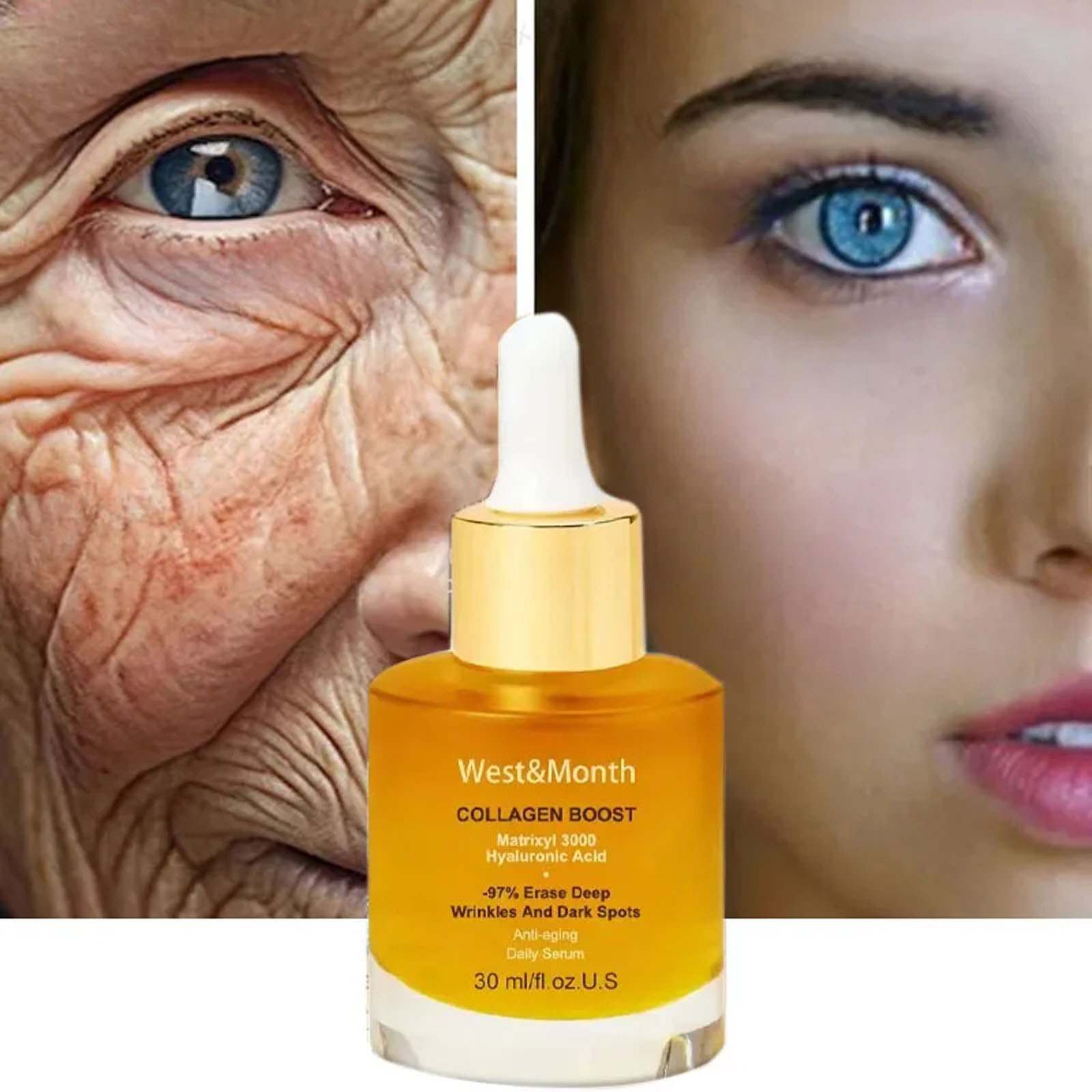 Collagen Wrinkle Remover Face - Vitamin C Serum recension och pris
