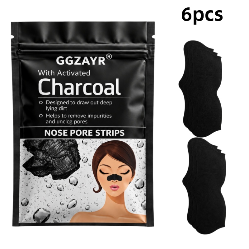 6PCS Activated Charcoal Nose P - Face Moisturizer recension och pris