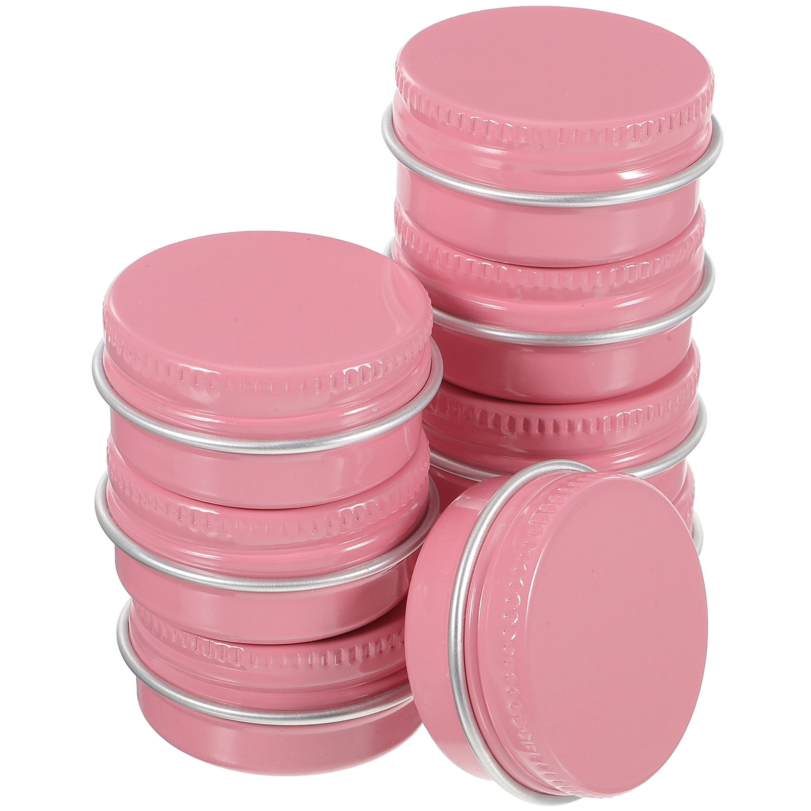 8Pcs Small Aluminum Round Tins - Lip Balm recension och pris