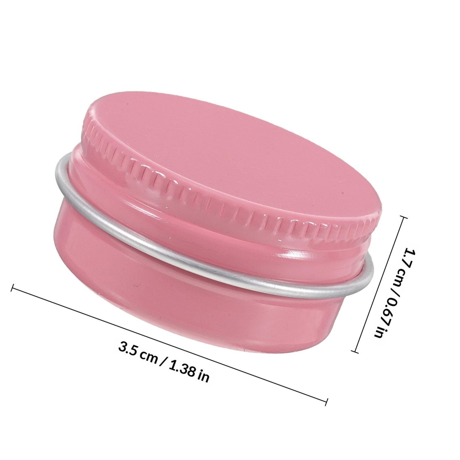 8Pcs Small Aluminum Round Tins - Lip Balm recension och pris