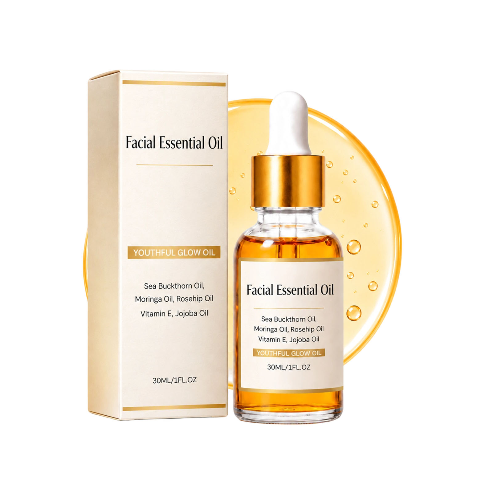 Facial Essential Oil Sea Buckt - Face Oil Rosehip recension och pris