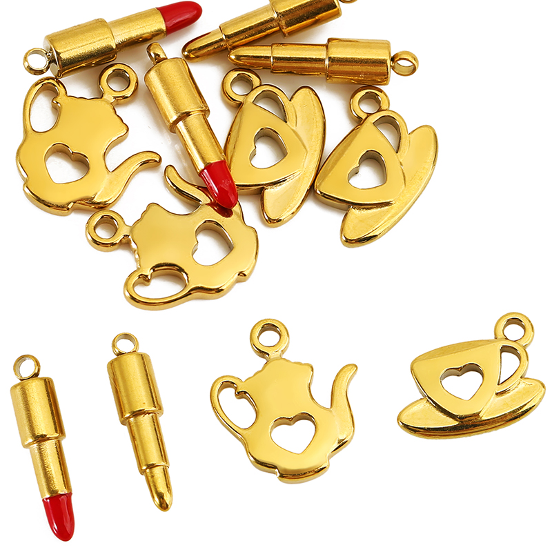 10pcs Stainless Steel Gold Col - Lip Balm recension och pris