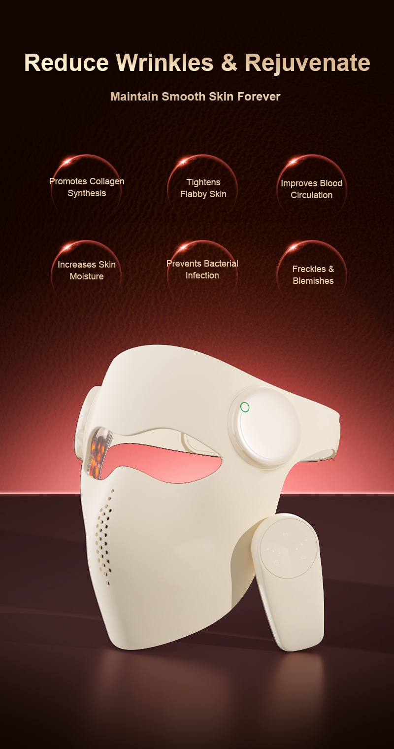 Professional Silicone LED Red  - Face Mask Skincare recension och pris