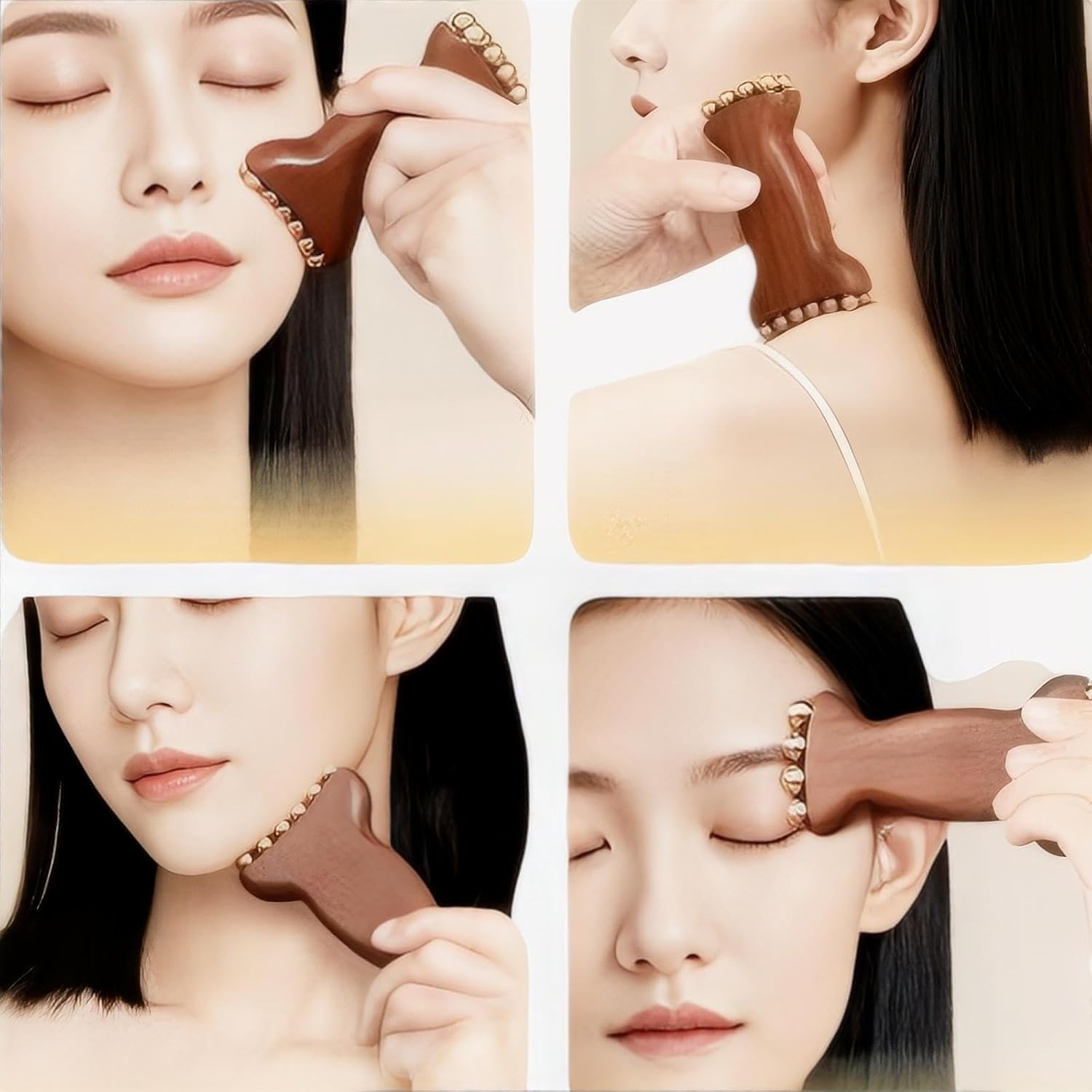 Brass Facial Contour Roller So - Skincare Glowing recension och pris