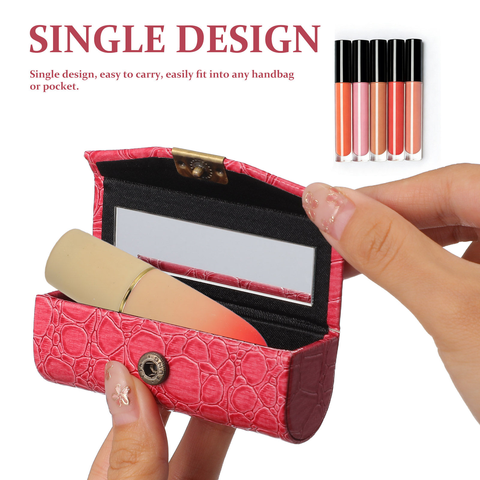 PU Lipstick Case – Compact Tra - Lip Balm recension och pris