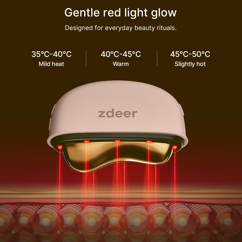 ZDEER GS5 Electric Gua Sha Mas - Skincare Glowing recension och pris