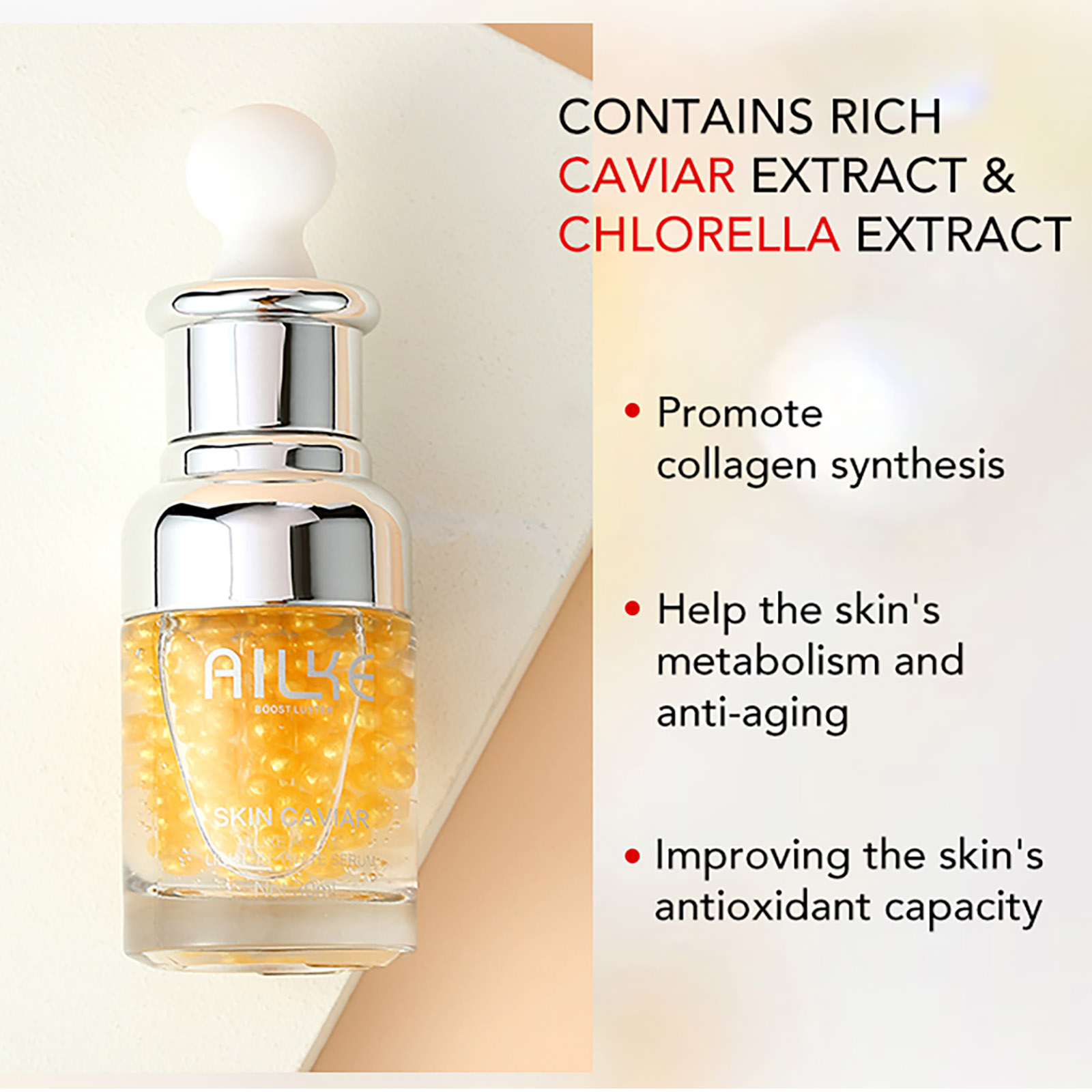 AILKE Caviar Extract Whitening - Vitamin C Serum recension och pris