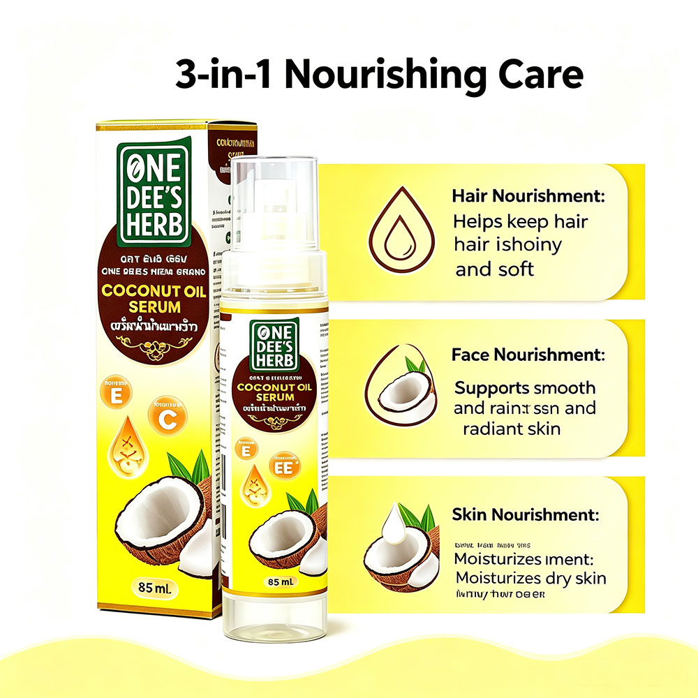 Thailand One Dee's Herb Coconu - Vitamin C Serum recension och pris