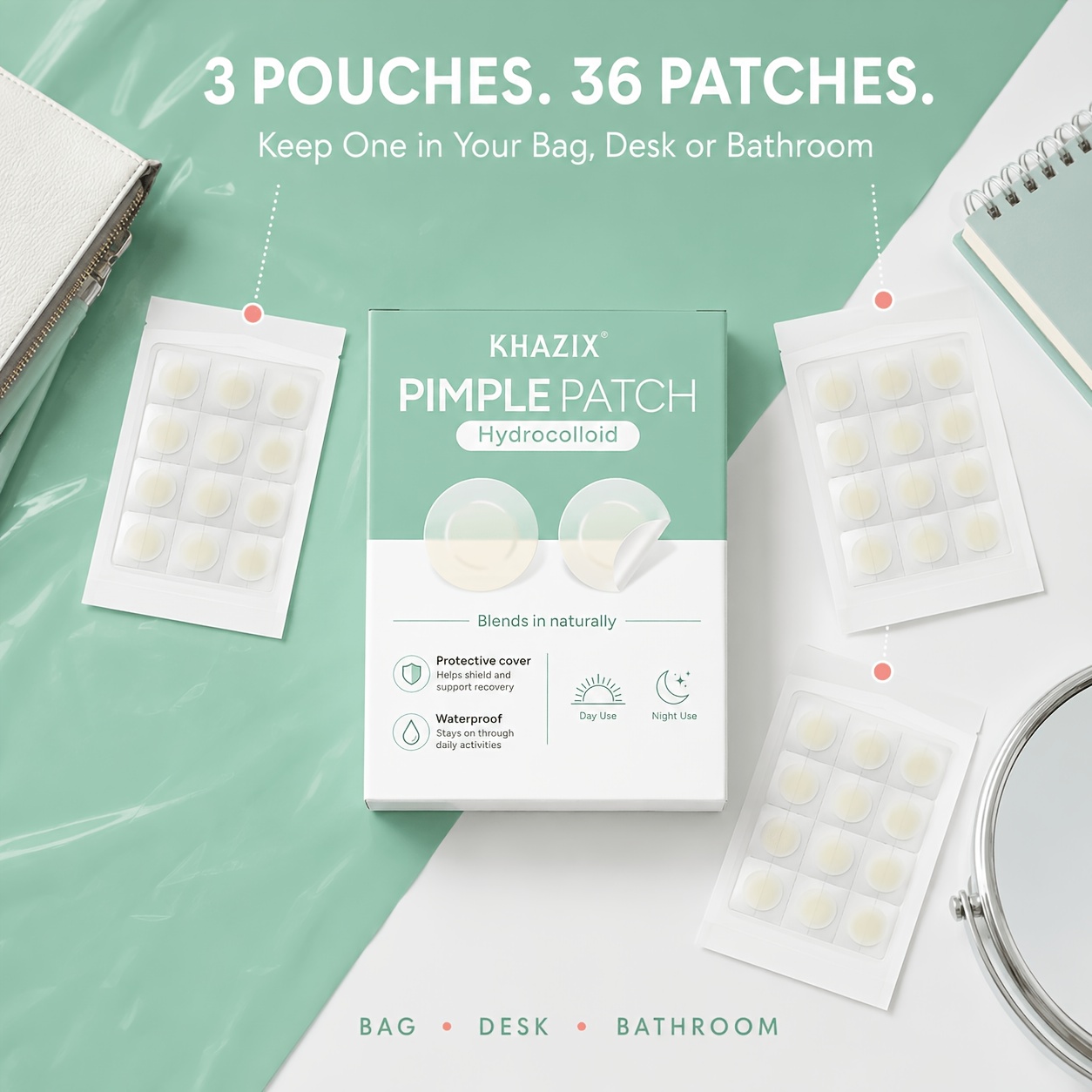 12/36PCS pimple patch,invisibl - Skincare China recension och pris