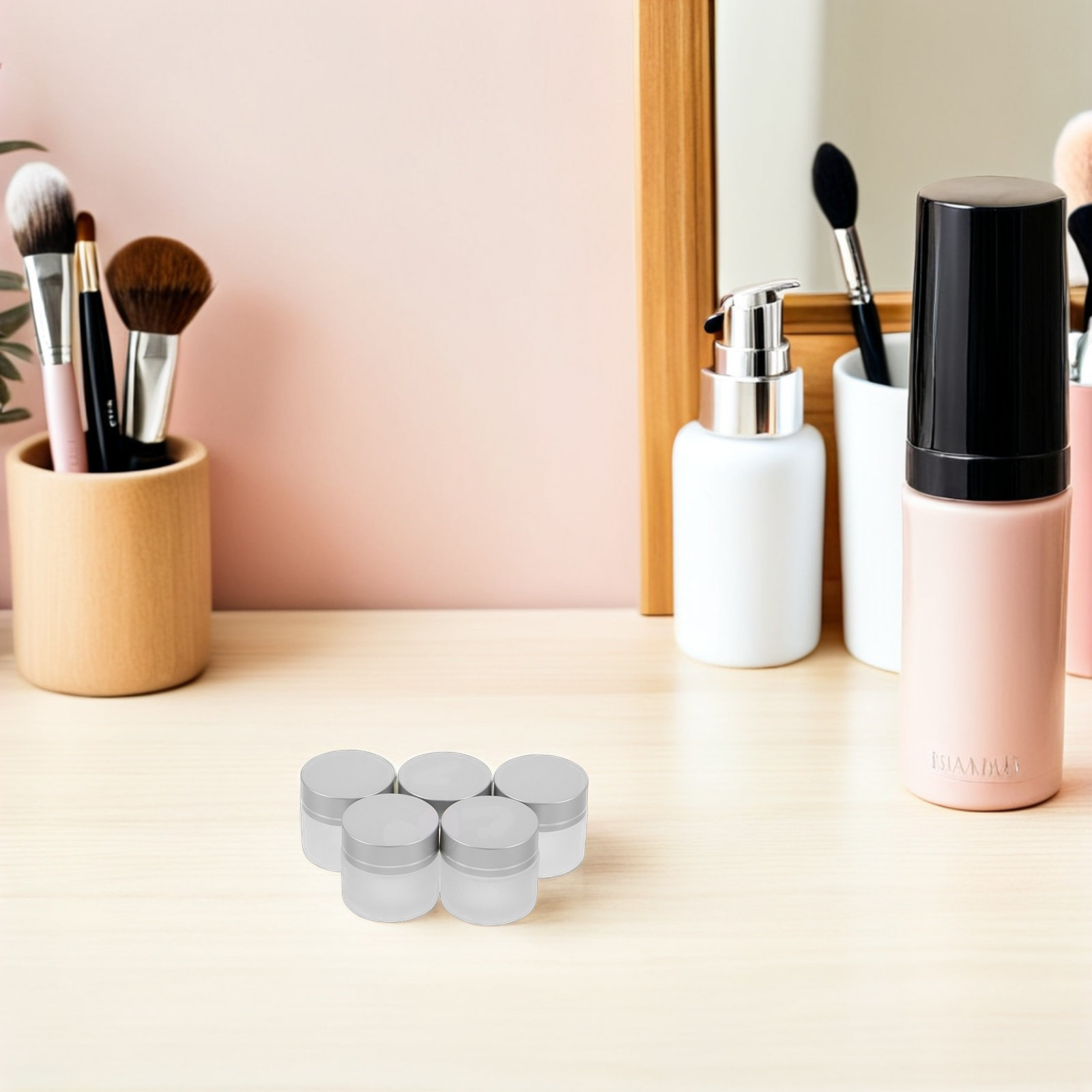 15Pcs Frosted Glass Jars Refil - Body Lotion recension och pris