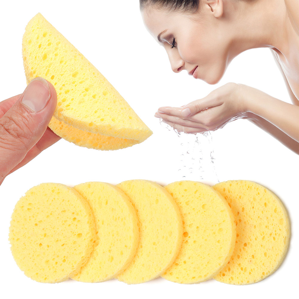10pcs 6-9cm Yellow Face Round  - Cleanser Face recension och pris