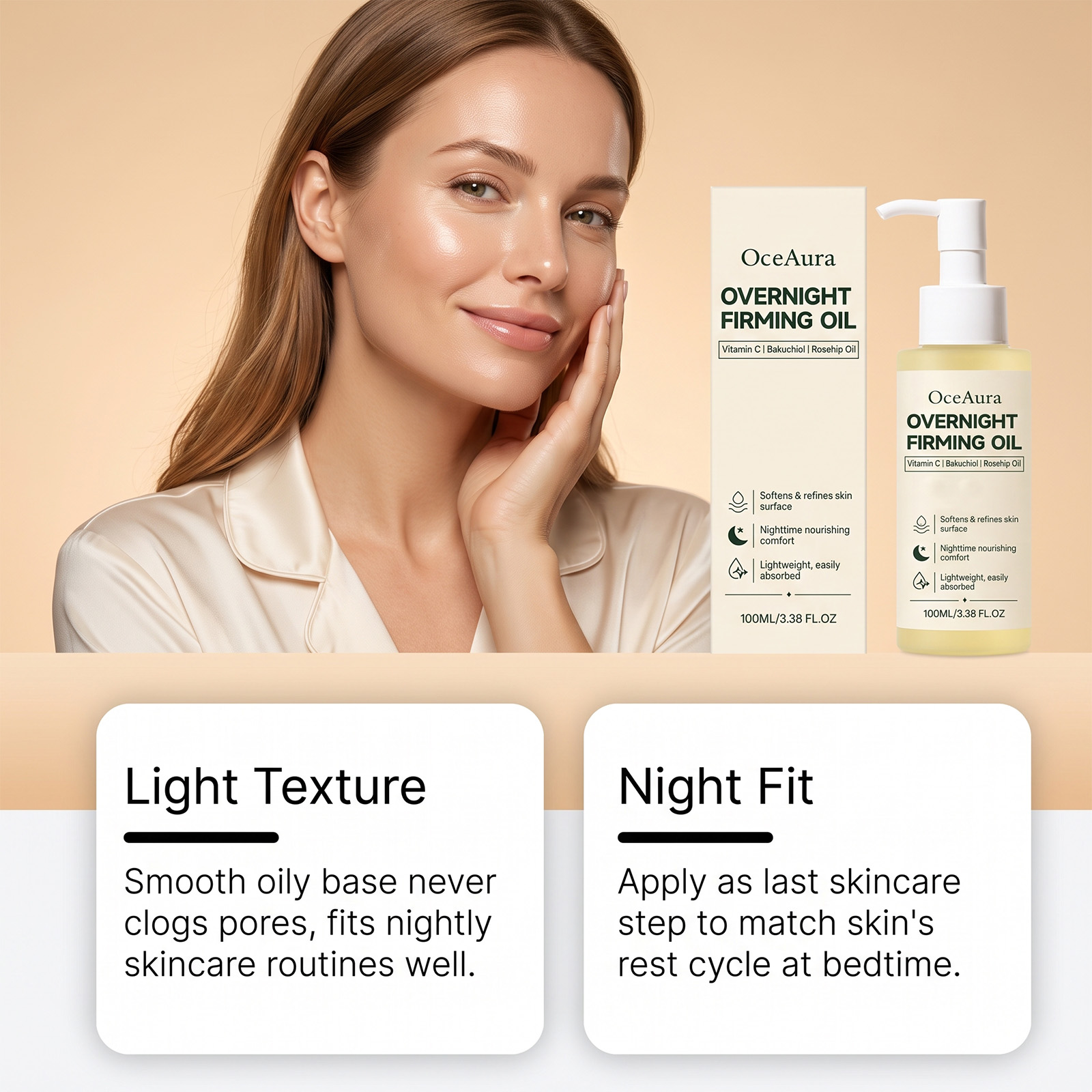 Overnight Nourishing Firming F - Face Oil Rosehip recension och pris